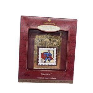 Hallmark Keepsake Ornament Superman Stamp Series Ceramic & Metal 1999